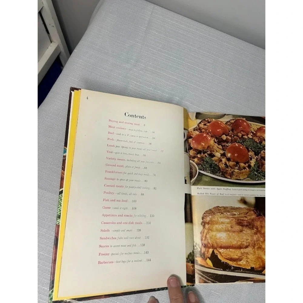 Better Homes‎ Gardens Meat Cook Book 1968 Vintage Recipes Mid Century Modern